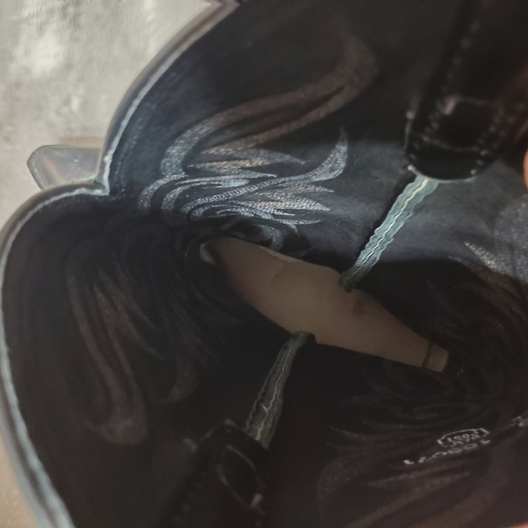 Dan Post Black Western Boots. Embroidery. Leather. Pointy Toes. Men 10.5D US - Picture 6 of 16